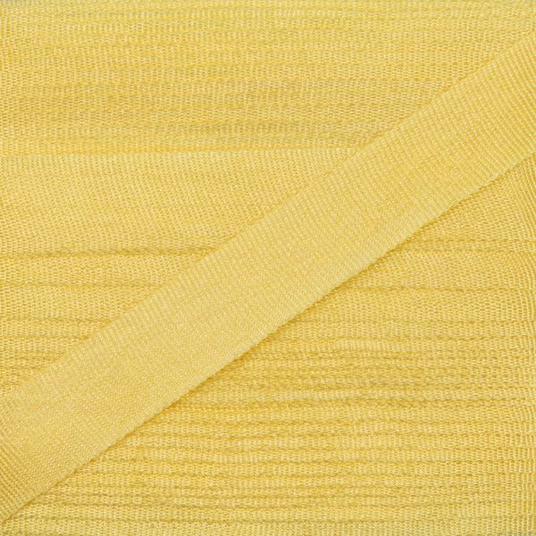 Лента (тесьма) шелковая 7.0 мм / 45.5±0.5 метров, №021 желтый, Gamma SR-7