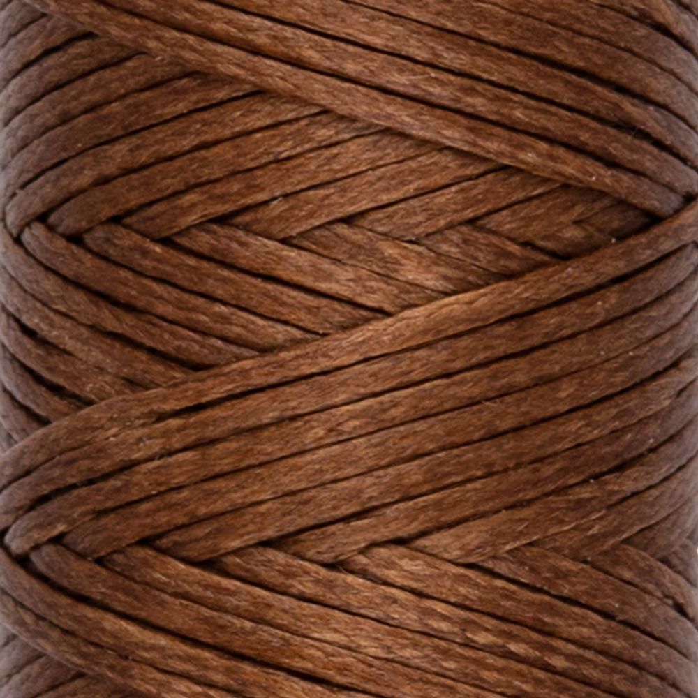 Нитки вощеные для кожи, плоские 0.8 мм, 003 коричневый, LC-001 Промысел