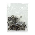 Люверсы металл ⌀_4.0 мм (внутр.), латунь, 100 шт, BIG