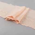 Кружево на сетке (шифон) 190 мм / 10 м, Турция, SF007BP (031) пудровый, Gamma SHKM-19002
