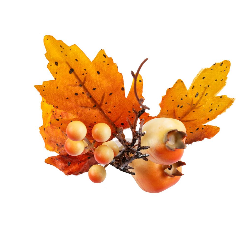 Веточка декоративная осенняя с ягодами 20 см, 3 шт, 01, Blumentag