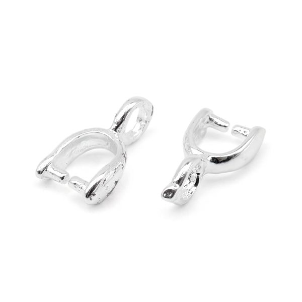 Держатель для бус 9х5мм, 5 шт Astra&Craft (MH.111943-2 серебро)