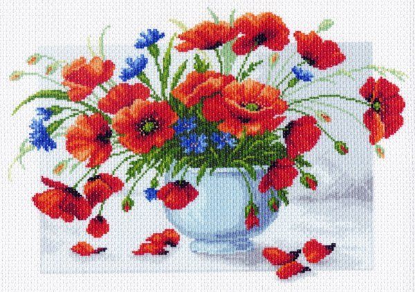 Набор для вышивания нитками Матренин Посад, 37х49 Аромат лета