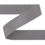 Стропа (ременная лента) 25 мм / 25 метров, толщ. 1.29 мм, [16.6 г/пог.м], 100% п/п, серый, Gamma С3870Г17