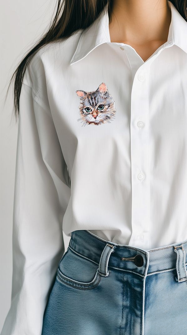 Набор для вышивания нитками Panna Живая картина JK-2278, Котенок, 6х7 см