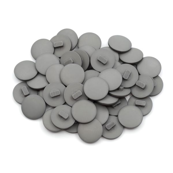 Пуговицы на ножке 28L (18мм) (Gray (серый)), 48 шт