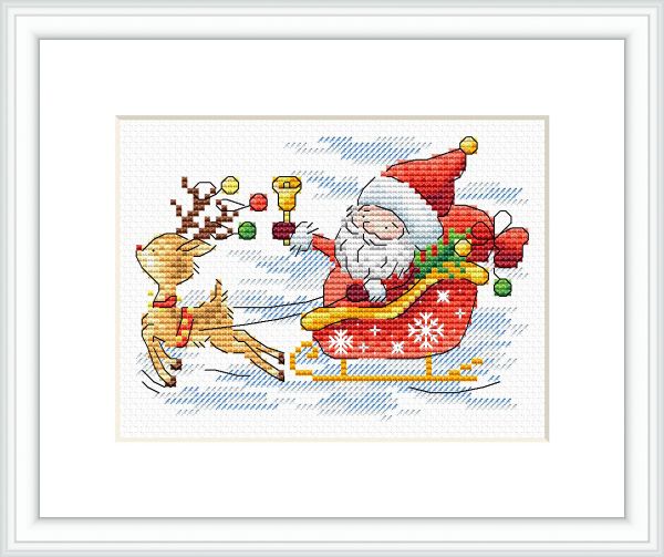 Набор для вышивания нитками МП Студия (Жар-птица), Навстречу чудесам, 10х13 см