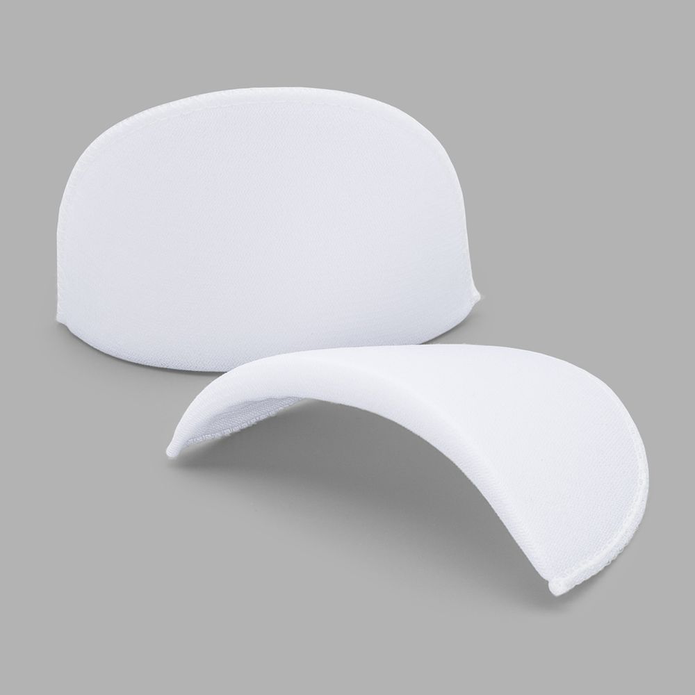 Плечевые накладки (подплечники) втачные 90х160х10 мм, из твердого поролона, обшитые, белый, ВТТМ-10, 10 пар