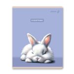 Тетрадь ученическая общая, твин лак A5 60 л. на скобе 65 г/м², белизна 100% 10 шт клетка, 01521 Ушастик, Светоч Т201