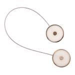 Подхваты шторные магнитные Спираль ⌀45 мм, 1 шт, 02 золото, Gamma