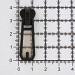 Слайдер (замок) для молнии трактор С5, черный/прозрачный, 33х12 мм, ГУБ10355АА, 20 шт