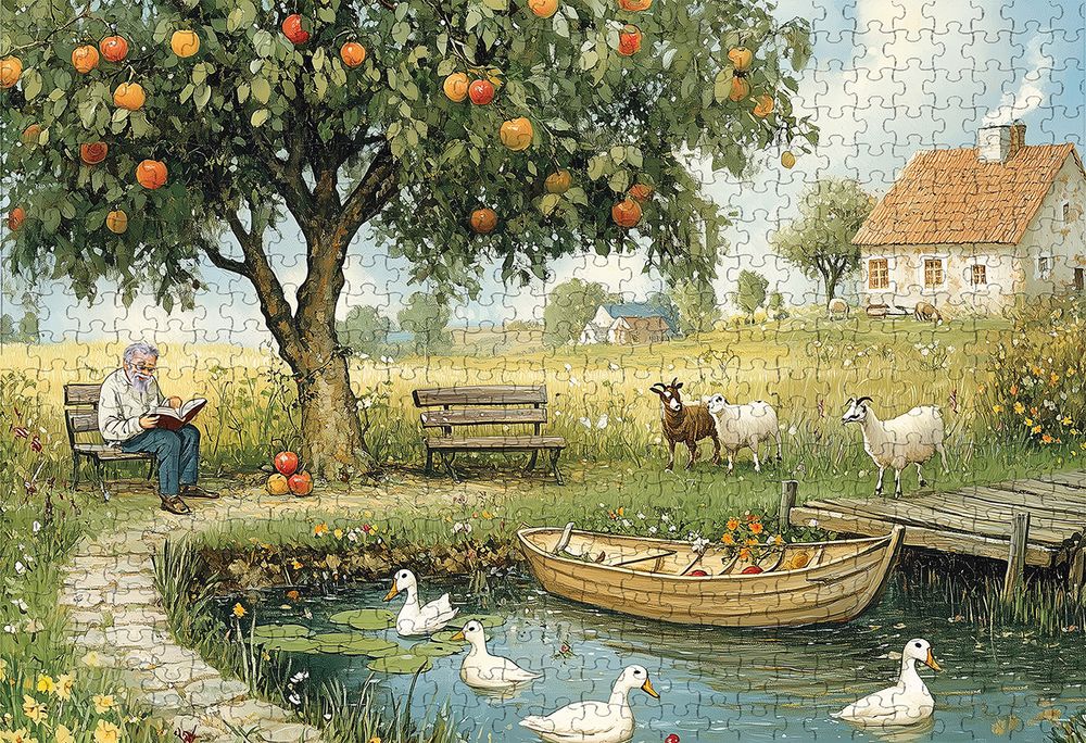 Пазл 500 элементов, PZL-500/66 В гостях у дедушки, Фрея