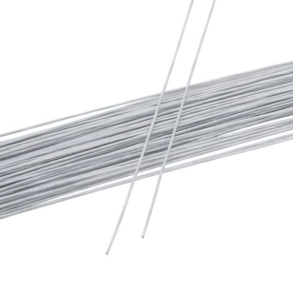 Проволока флористическая в бумажной оплетке ⌀0.8 мм, l=40 см, 50±5 шт, белый, Astra&Craft