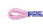 Мулине Gamma вискоза 100%, цв.R0424 розовый, 12 мотков по 8 метров