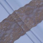 Кружево бельевое эластичное 180 мм / 3.4 метра, цвет шиншилла