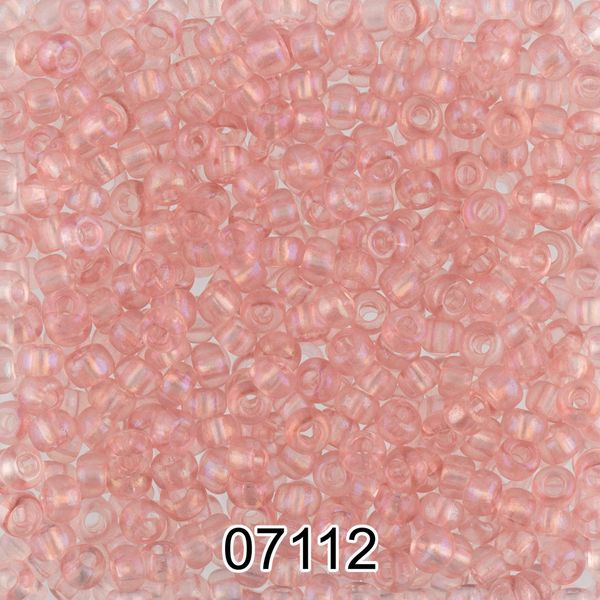 Бисер Preciosa 10/0 (2.3 мм), 500 г, 07112 (Ф612) бл.розовый