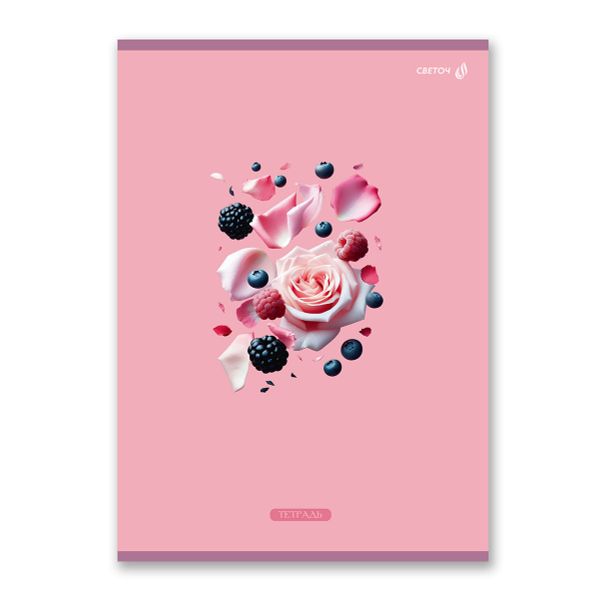 Тетрадь ученическая общая, A4 48 л. на скобе 65 г/м², белизна 100 %, 6 шт, клетка, 01340 Секрет вкуса, Светоч Т152