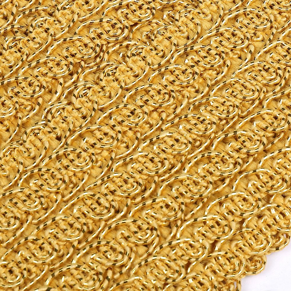 Тесьма отделочная 20 мм, 1-10 цв.золото уп.13.71м