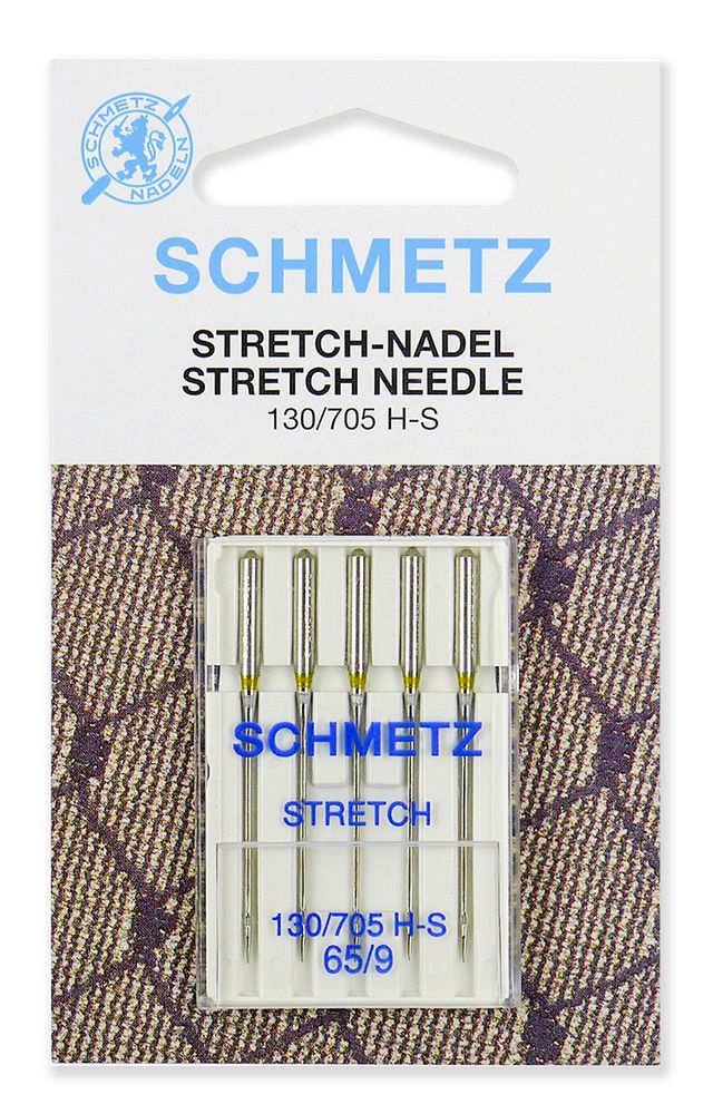Иглы для швейных машин стрейч Schmetz 130/705H-S №65 уп. 5 игл