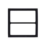 Пряжка ременная металл 50 мм ушко, 59х59 мм, черная резина, 4 шт