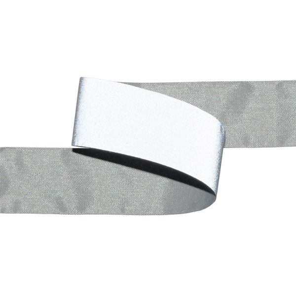 Лента светоотражающая (катафотная) [cpl:360], 20 мм / 50 метров, 100% п/э, серый, Gamma JF9002