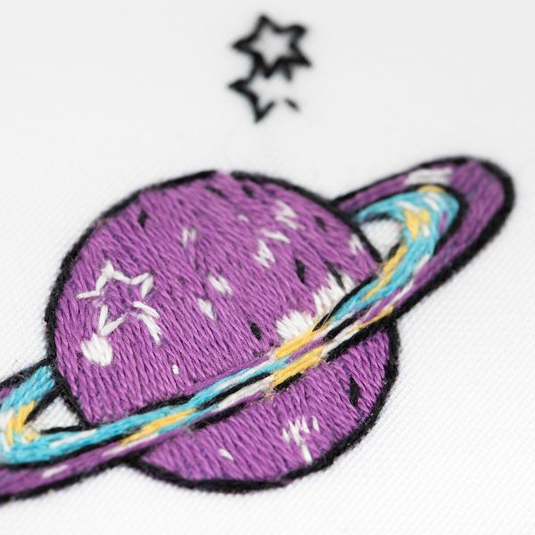 Набор для вышивания нитками Panna, Живая картина. Паттерн. Космос, 20.5х30 см