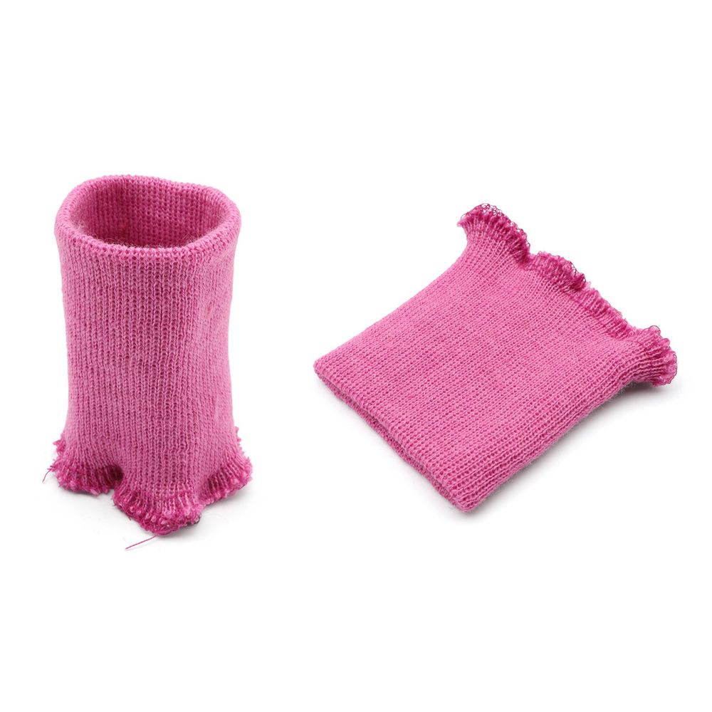 Манжеты трикотажные 6.0х7.0 см, 1 пара, тонкие малые 14 кл, 1х1, 342/8 камелия, розовый цикламен