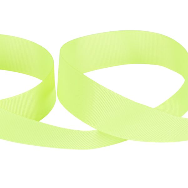 Лента репсовая нарезка 25.0 мм / 5 шт по 5.4 метра, 013 лайм, Gamma GR-25