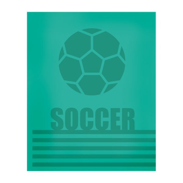 Тетрадь Спорт A5 48 л. на скобе 60 г/м², 10 шт, клетка, SVT 481521 01 футбол бирюзовый, Светоч