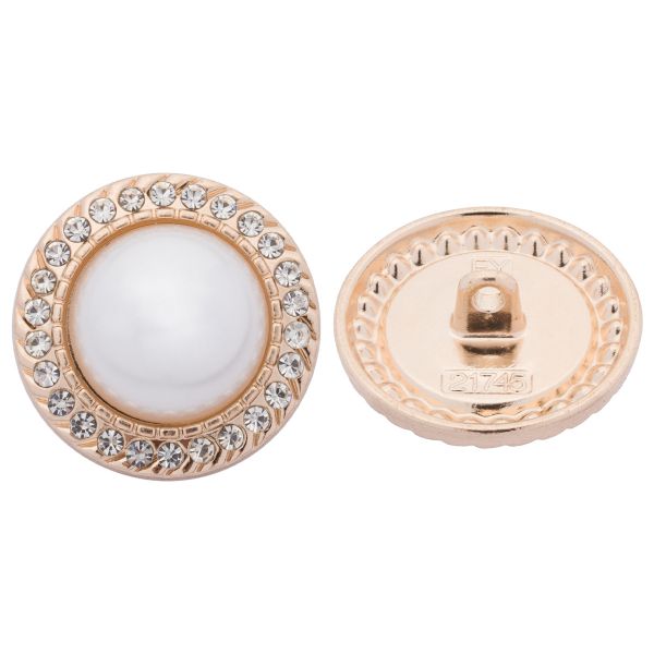 Пуговицы на ножке 36L=23 мм, металл, Gold (золотой), 10 шт, MP15