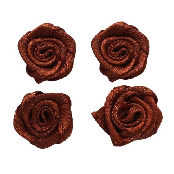 Цветочки пришивные 1.1 см, 4 шт, 869 коричневый