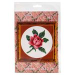 Набор для вышивания нитками РС Студия, Роза 12х12 см