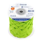 Тесьма отделочная зигзаг 9 мм, 30 м, 15 салатовый, Gamma, JZ-9