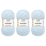 Пряжа Вязь Махровая / уп.3 мот. по 100 г, 420 м, 512 небесно-голубой