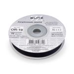 Лента капроновая (органза) 10.0 мм / 22.8±1 метра, 112 черный, Blitz OR-10