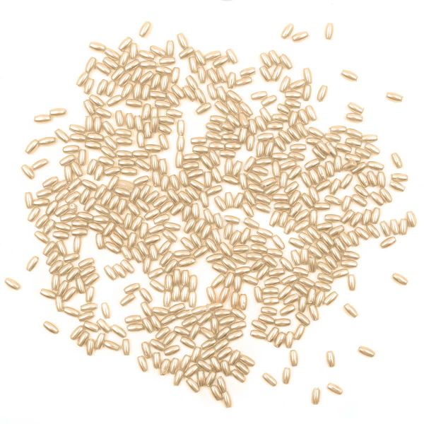 Бусины пластик (жемчуг) 3х6 мм, 15 г, Astra&Craft, J512 персиковый