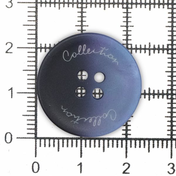Пуговицы 4 прокола 36L (синий), 36 шт, S090108