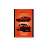 Блокнот на скобе, A6 48 л. 10 шт клетка, Спортивный автомобиль 01729, Б261 Светоч