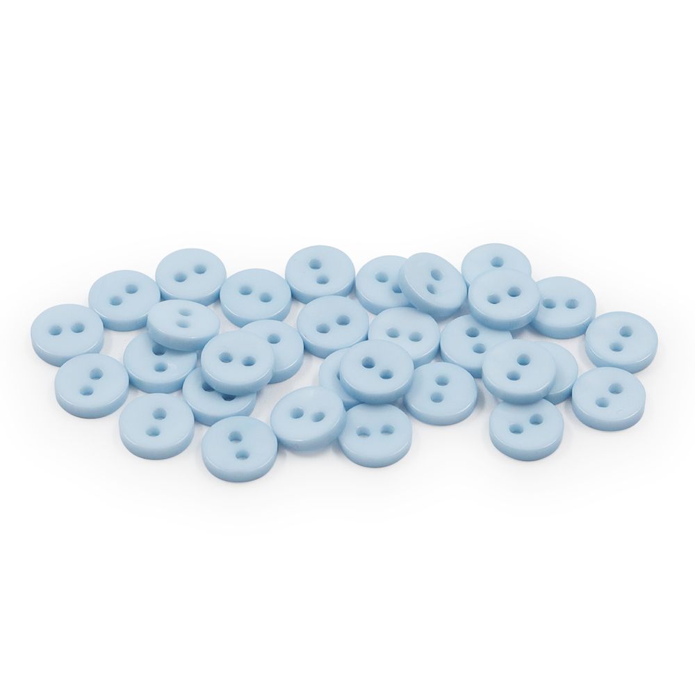 Пуговицы 2 прокола 14L, 9 мм, (Blue1 (синий1)), NE74, 144 шт