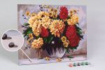 Картина по номерам Фрея PNB/PL-147, Букет георгинов, 50х40 см