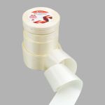 Набор атласных лент 5 размеров 6.0 мм, 10.0 мм, 20.0 мм, 40.0 мм, 50.0 мм / 23 метра, молочный