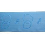 Лента атласная 1-сторонняя 60.0 мм / 20±1 метров, С2785 бирюза, Красная лента