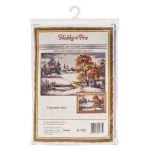Набор для вышивания нитками Hobby&Pro, Первый снег, 49х31 см