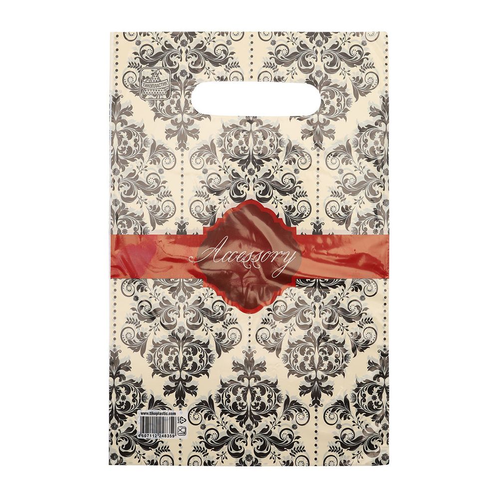 Пакет полиэтиленовый Аксессуар, с вырубной ручкой, 20 х 30 см, 30 мкм, 100 шт/упак, 928509