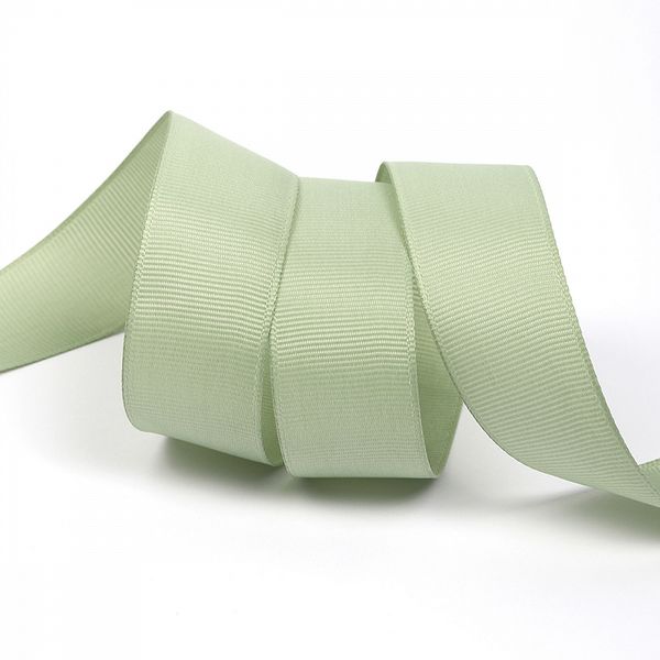 Лента репсовая (в рубчик) 25.0 мм, цв. F244 серо-зеленый уп.27.4м