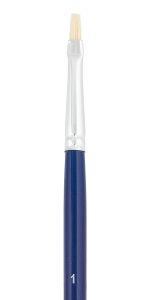 Кисть щетина №01 плоская, 5 шт, длинная ручка, 01, Vista-Artista 30012-01