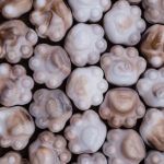 Бусины акрил 18.5х16.5х14 мм, 500 г, дымка, Кошачьи лапки, AD012 бело-бежевый, (7748712)7502 , Astra&Craft