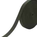 Стропа (ременная лента) 25 мм / 25 метров, толщ. 1.0 мм, [15.1 г/пог.м], 100% п/п, 32 хаки