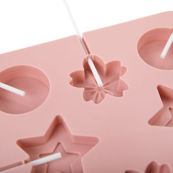 Форма силиконовая для леденцов 16.7х16.7х1 см, 8 ячеек, S-Chief SPC-0503