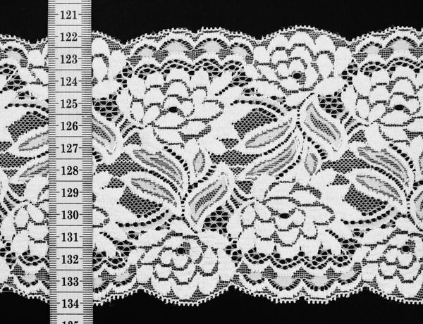 Лента кружевная эластичная, 100% полиэстер [261570-18], 10 метров, 261570-18